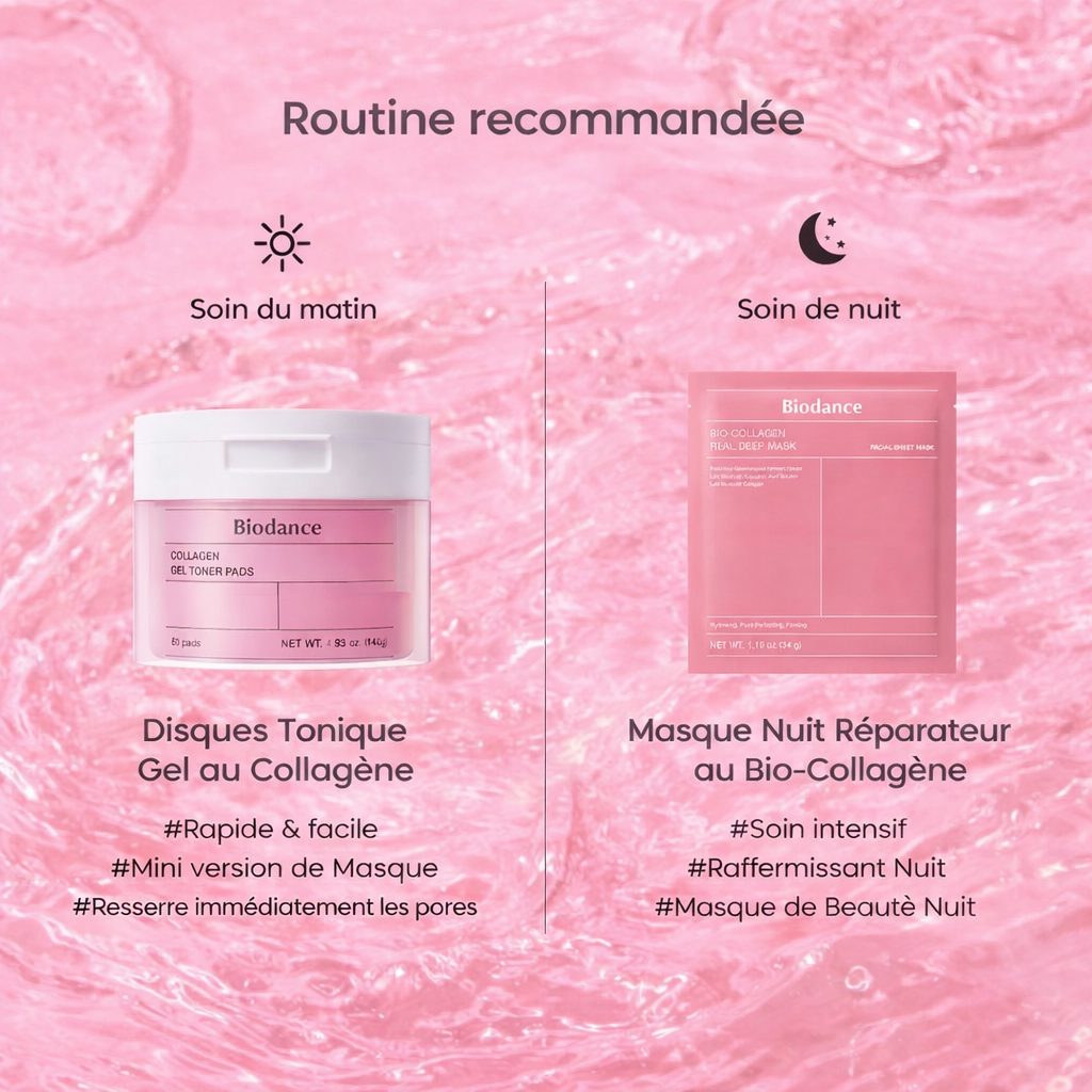 Pads Toner Collagène Biodance – Fermeté & Éclat