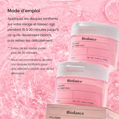 Pads Toner Collagène Biodance – Fermeté & Éclat