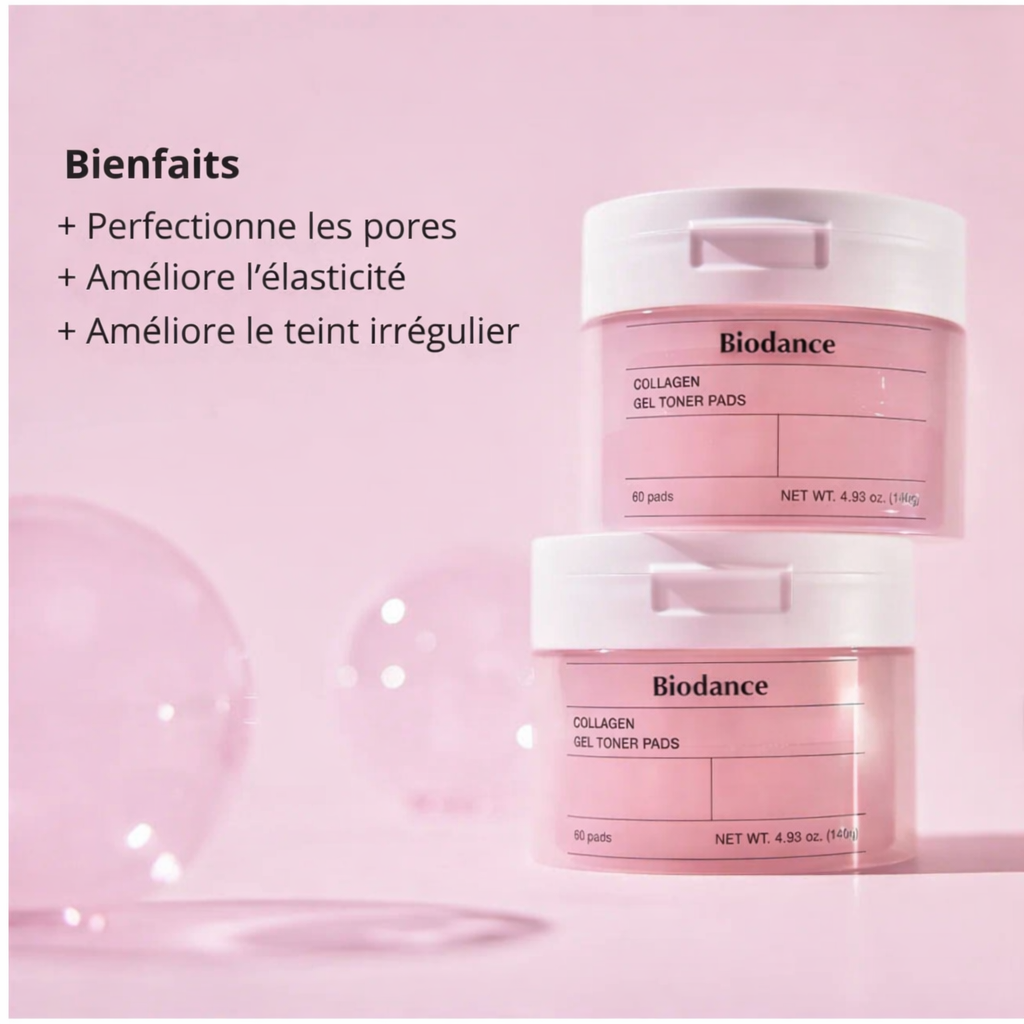 Pads Toner Collagène Biodance – Fermeté & Éclat