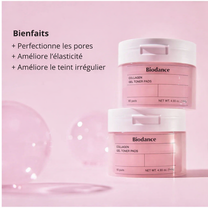 Pads Toner Collagène Biodance – Fermeté & Éclat